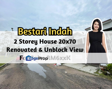 Taman Bestari Indah, Ulu Tiram, Johor, 2 Storey House, Renovated, Unblock View, Gated Guarded, Johor, Ulu Tiram