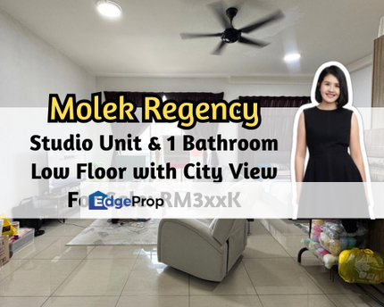 Molek Regency, Johor Bahru, Johor, Studio Unit, Low Floor with City View, 1 Car Park, Johor, Johor Bahru
