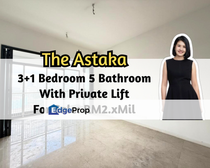 The Astaka @ 1 Bukit Senyum, Johor Bahru, Johor, With Private Lift, 3 plus 1 Bedroom 5 Bathroom, Low Floor, Johor, Johor Bahru