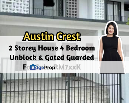 Crest @ Austin Ruby, Johor Bahru, Johor, 2 Storey House, Unblock View, Gated Guarded, 4 Bedroom, Johor, Johor Bahru