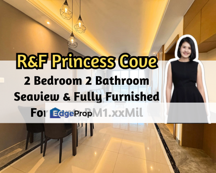 R&F Princess Cove, Johor Bahru, Johor, Fully Furnished, Seaview, 2 Bedroom 2 Bathroom, Johor, Johor Bahru