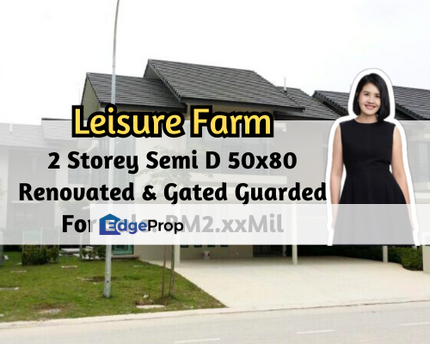 Leisure Farm, Gelang Patah, Johor, 2 Storey Semi D 50x80, Fully Renovated, Gated Guarded, Johor, Gelang Patah