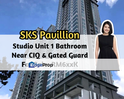 SKS Pavillion Residence, Johor Bahru, Johor, Studio Unit 1 Bathroom, Gated Guarded, Near CIQ, Johor, Johor Bahru