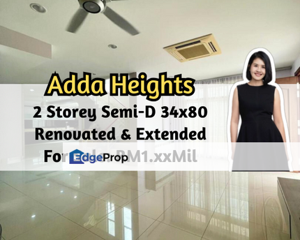 Adda Heights, Johor Bahru, Johor, 2 Storey Semi D 34x80, Renovated & Extended, Gated Guard, Johor, Johor Bahru