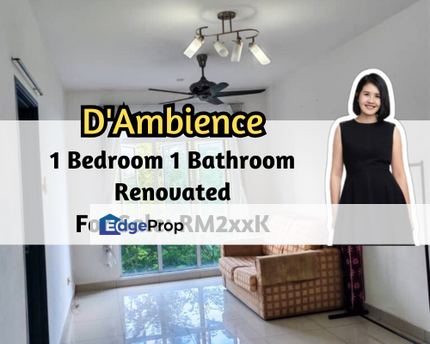 D'Ambience Residences (Ikatan Flora), Bandar Baru Permas Jaya, Permas Jaya/Senibong, Johor, 1 Bedroom, Renovated, 1 Car Park, Johor, Permas Jaya/Senibong