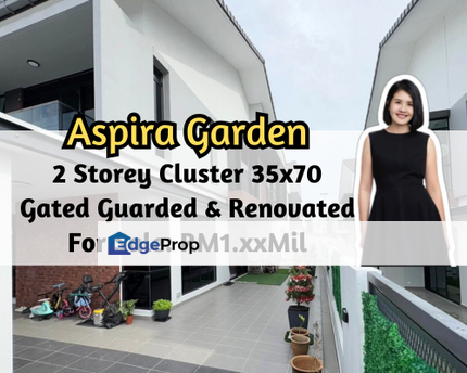 Aspira Garden, Gelang Patah, Johor, 2 Storey Cluster 35x70, Fully Renovated, Gated Guarded, Johor, Gelang Patah
