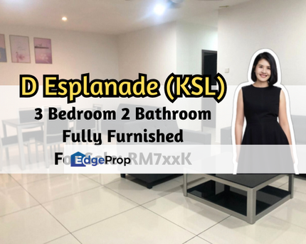 D'Esplanade Residence, Johor Bahru, Johor, Fully Furnished, 3 Bedroom, 2 Car Park, High Floor, Johor, Johor Bahru