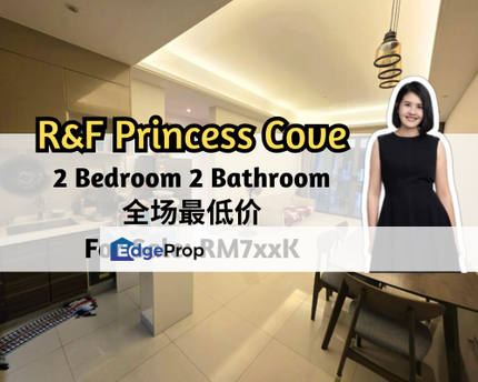 R&F Princess Cove, Johor Bahru, Johor, 2 Bedroom 2 Bathroom, Middle Floor, Tenanted, Johor, Johor Bahru