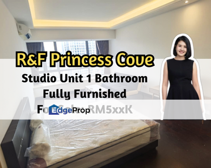 R&F Princess Cove, Johor Bahru, Johor, Phase 1, Studio Unit, Fully Furnished, Johor, Johor Bahru