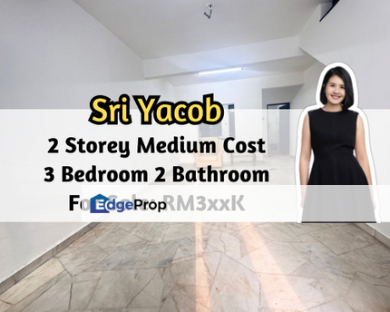 Taman Tan Sri Yaacob, Skudai, Johor, 2 Storey Medium Cost House 14x55, 3 Bedroom 2 Bathroom, Johor, Skudai
