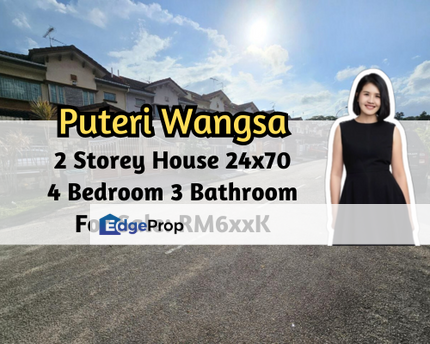 Taman Puteri Wangsa, Ulu Tiram, Johor, 2 Storey House 24x70, 4 Bedroom 3 Bathroom, Johor, Ulu Tiram