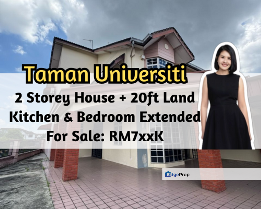 Taman Universiti, Skudai, Johor, 2 Storey House with 20ft Land, Extended Unit, Johor, Skudai
