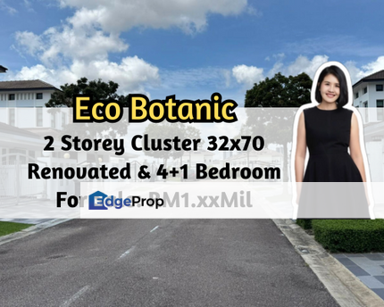 Eco Botanic, Iskandar Puteri (Nusajaya), Johor, 2 Storey Cluster 32x70, Renovated, 4 plus 1 Bedroom, Johor, Nusajaya