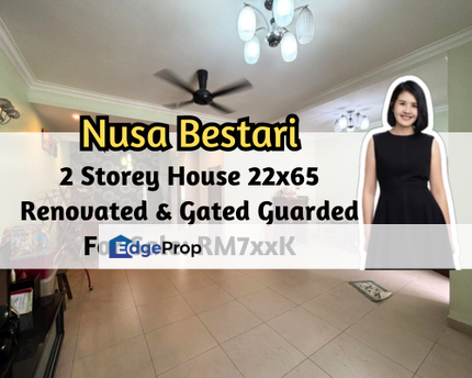 Taman Nusa Bestari 2, Skudai, Johor, 2 Storey House, Renovated, Gated Guarded, Good Condition, Johor, Skudai