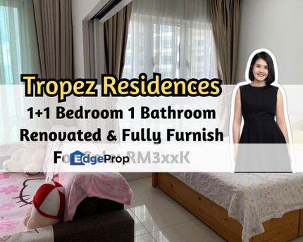 Tropez Residences @ Danga Bay, Johor Bahru, Johor, Renovated, Fully Furnished, Corner, 1 plus 1 Bed, Johor, Johor Bahru