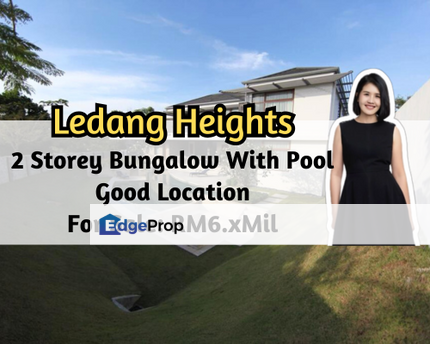 East Ledang, Iskandar Puteri (Nusajaya), Johor, 2 Storey Bungalow With Pool, Good Location, 6 plus 1, Johor, Nusajaya