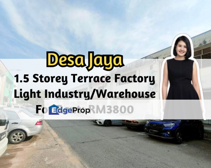 Taman Desa Jaya, Johor Bahru, Johor, 1.5 Storey Terrace Factory 25x70, Light Industry/Warehouse, Johor, Johor Bahru