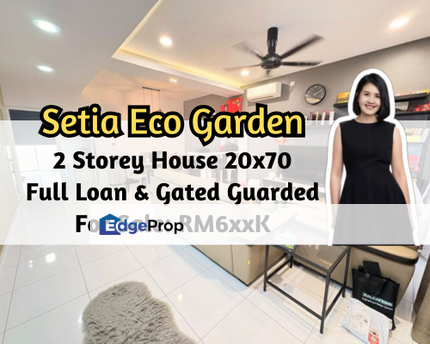 Setia Eco Gardens, Gelang Patah, Johor, 2 Storey House 20x70, Full Loan, Gated Guarded, Johor, Gelang Patah