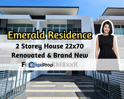 Emerald Residenz @ Bandar Seri Alam, Masai, Johor, 2 Storey House 22x70, Renovated Kitchen Unit, Gated Guarded, Johor, Masai