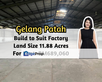 Jalan Gelang Patah, Gelang Patah, Johor, Build to Suit Factory, 11.88 Acres, Medium Industry, Johor, Gelang Patah