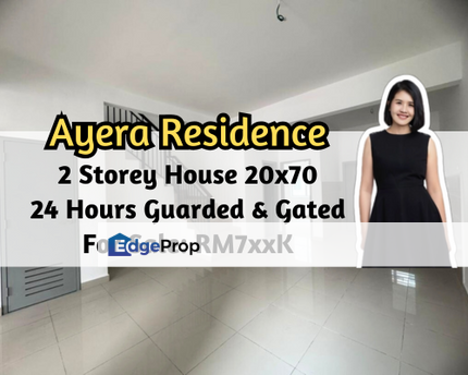 Ayera Residences, Masai, Johor, 2 Storey House 20x70, 24 Hours Guarded & Gated, 4 Bedroom, Johor, Masai