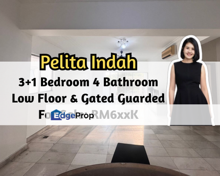Pelita Indah Condominium, Johor Bahru, Johor, 3 plus 1 Bedroom, Gated Guarded, Low Floor, Johor, Johor Bahru