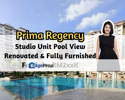 Prima Regency, Plentong, Johor, Studio Unit, Renovated, Fully Furnished, Gated Guarded, Johor, Plentong