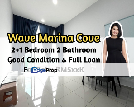 Wave @ Marina Cove, Johor Bahru, Johor, Full Loan, Good Condition, 2 plus 1 Bedroom, Johor, Johor Bahru