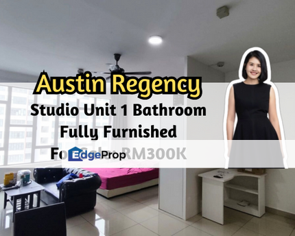 Austin Regency, Johor Bahru, Johor, Studio Unit, Fully Furnished, High Floor, 1 Car Park, Johor, Johor Bahru