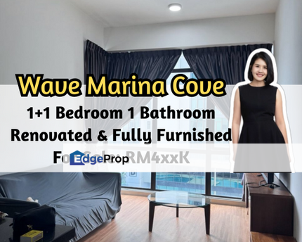 Wave @ Marina Cove, Johor Bahru, Johor, 1 plus 1 Bedroom, Renovated, Fully Furnished, Johor, Johor Bahru