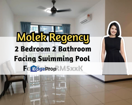 Molek Regency, Johor Bahru, Johor, 2 Bedroom 2 Bathroom, Facing Swimming Pool, Low Floor, Johor, Johor Bahru