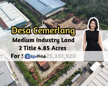 Taman Perindustrian Desa Cemerlang, Ulu Tiram, Johor, Medium Industry Land, 2 Title, 4.85 Acres, Freehold, Johor, Ulu Tiram