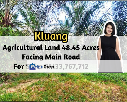 Taman Sri Kluang, Kluang, Johor, Agricultural Land, 48.45 Acres, Facing Main Road, Johor, Kluang