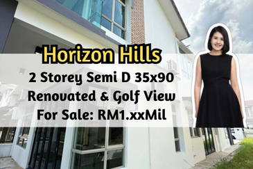 Horizon Hills, Horizon Hills, Johor, 2 Storey Semi D 35x90, Renovated, Golf View, 4 plus 1