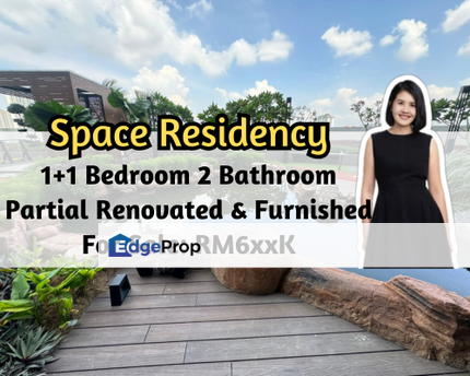 Space Residency, Johor Bahru, Johor, 1 plus 1 Bed, Partial Renovated & Furnish, Brand New, Johor, Johor Bahru