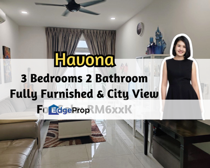 Havona Residence @ Taman Mount Austin, Johor Bahru, Johor, 3 Bedroom, Fully Furnished, City View, Gated Guard, High Floor, Johor, Johor Bahru
