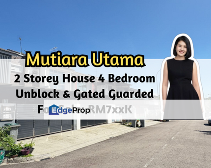 Taman Mutiara Rini, Skudai, Johor, 2 Storey House, Unblock, Gated Guarded, 4 Bed 3 Bath, Johor, Skudai