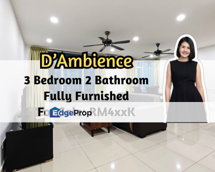D'Ambience Residences (Ikatan Flora), Bandar Baru Permas Jaya, Permas Jaya/Senibong, Johor, Fully Furnished, Pool View, 3 Bedroom, Johor, Permas Jaya/Senibong