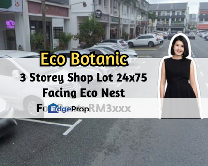 Taman Eco Botanic, Iskandar Puteri, Johor, 3 Storey Shop Lot 24x75, Facing Eco Nest, Intermediate, Johor, 