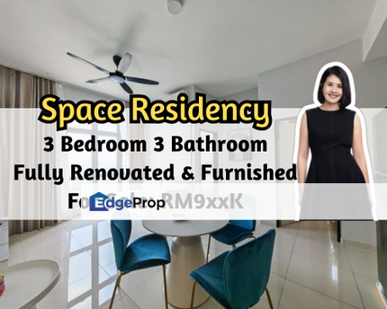 Space Residency, Johor Bahru, Johor, Fully Renovated & Furnished, Dual Key, 3 Bed, ROI 6.2%, Johor, Johor Bahru