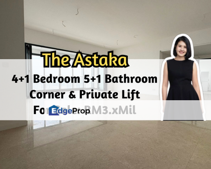 The Astaka @ 1 Bukit Senyum, Johor Bahru, Johor, Corner Unit, Private Lift, 4 plus 1 Bed, Facing Singapore, Johor, Johor Bahru