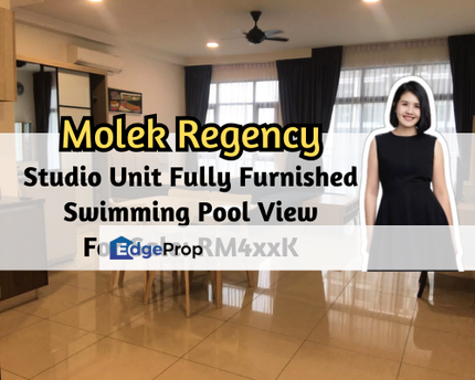 Molek Regency, Johor Bahru, Johor, Studio Unit, Fully Furnished, Swimming Pool View, Johor, Johor Bahru