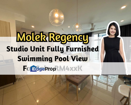 Molek Regency, Johor Bahru, Johor, Studio Unit, Fully Furnished, Swimming Pool View, Johor, Johor Bahru