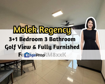 Molek Regency, Johor Bahru, Johor, Golf View, Fully Furnished, 3 plus 1 Bedroom, Mid Floor, Johor, Johor Bahru