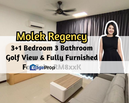 Molek Regency, Johor Bahru, Johor, Golf View, Fully Furnished, 3 plus 1 Bed, High Floor, Johor, Johor Bahru