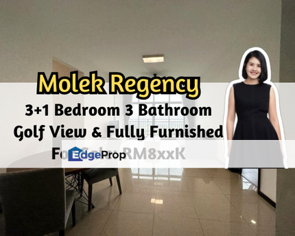 Molek Regency, Johor Bahru, Johor, Golf View, Fully Furnished, 3+1 Bedroom, High Floor, Johor, Johor Bahru