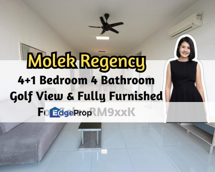 Molek Regency, Johor Bahru, Johor, Golf View, Fully Furnished, 4+1 Bedroom, Mid Floor, Johor, Johor Bahru
