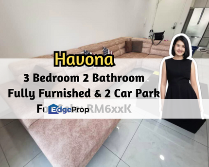Havona Residence @ Taman Mount Austin, Johor Bahru, Johor, Fully Furnished, 3 Bedroom 2 Bathroom, 2 Car Park, Johor, Johor Bahru