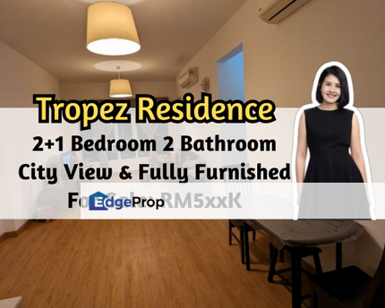 Tropez Residences @ Danga Bay, Johor Bahru, Johor, City View, Fully Furnished, 2 plus 1 Bedroom 2 Bath, Johor, Johor Bahru