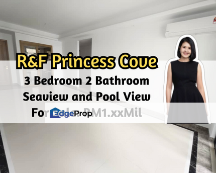 R&F Princess Cove Phase 2-Seine Region, Johor Bahru, Johor, Seaview & Swimming Pool View, 3 Bedroom 2 Bathroom, Johor, Johor Bahru